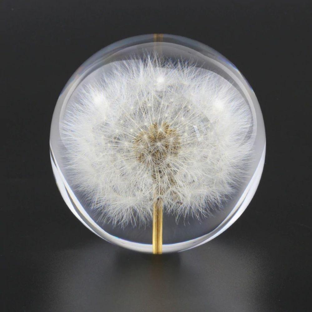 Dandelion Crystal Glass Ball