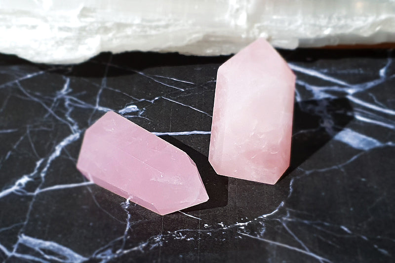 Rose Quartz Crystal Point