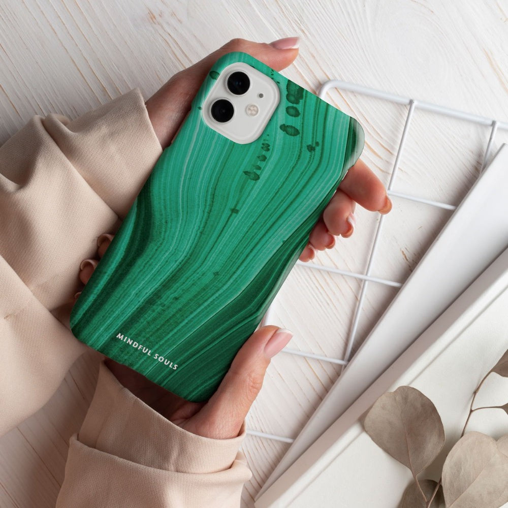 Green Malachite Flow Phone Case