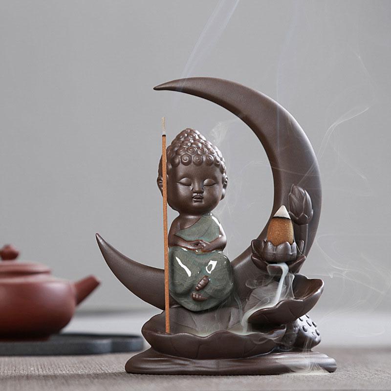 Handmade Moon Backflow Incense Burner