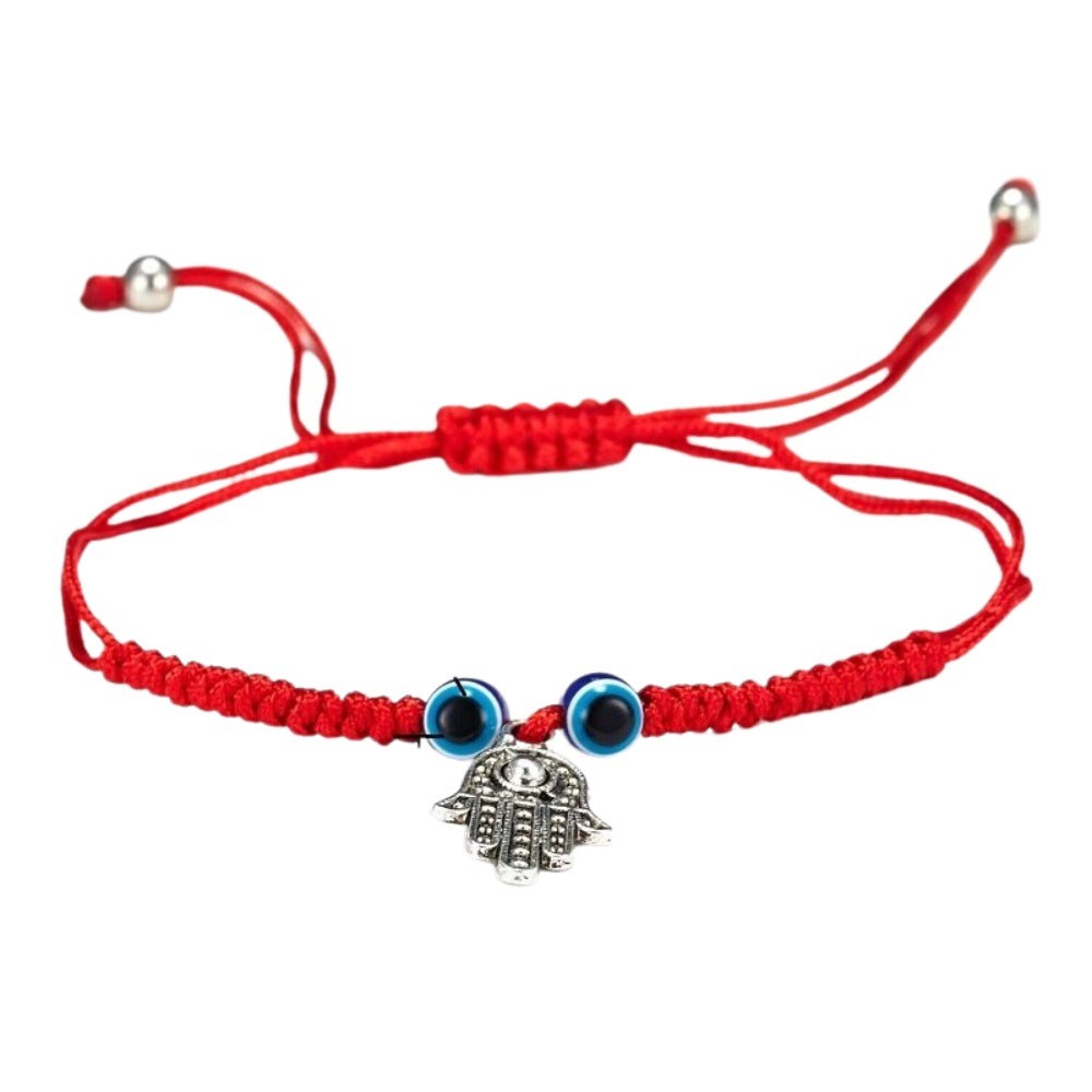 Protection Bracelet, Evil Eye Hamsa Bracelet, Red String