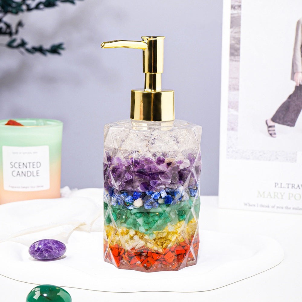 Chakra Crystals Cosmetics Dispenser