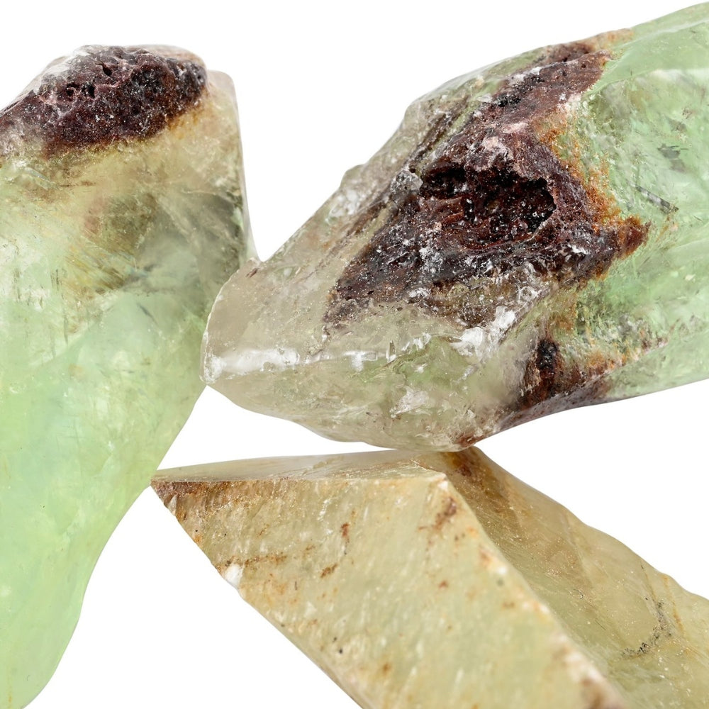 Raw Green Natural Calcite Stones