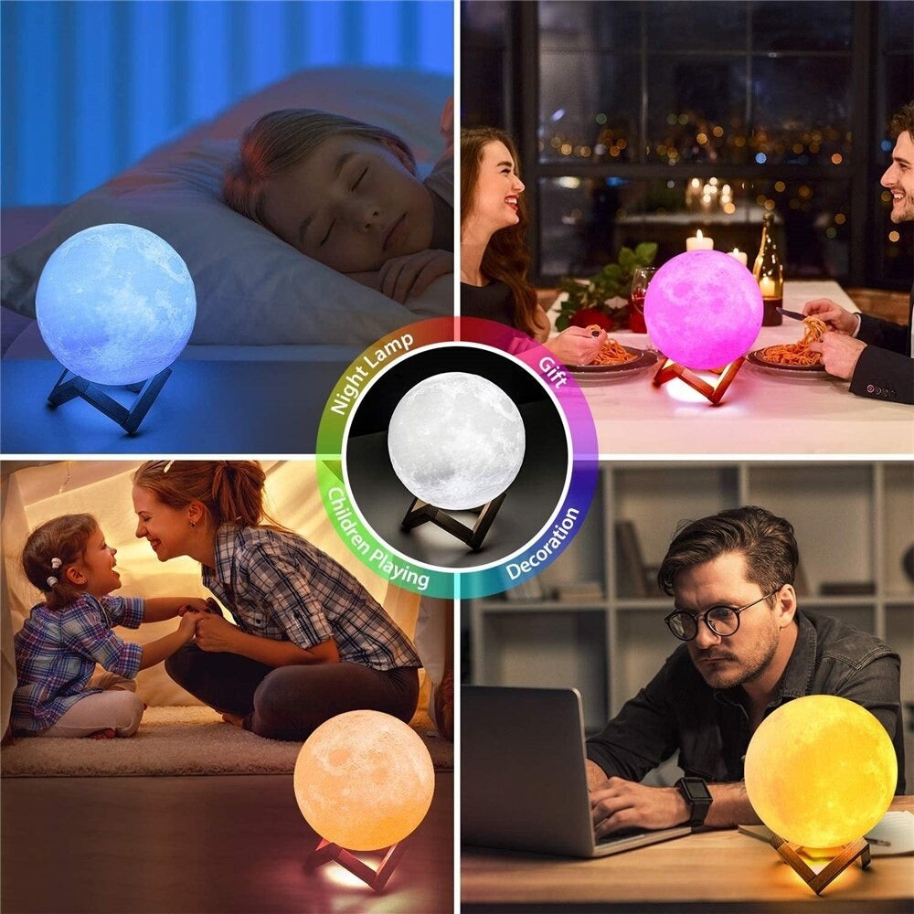 3D Moon Lamp Night Light