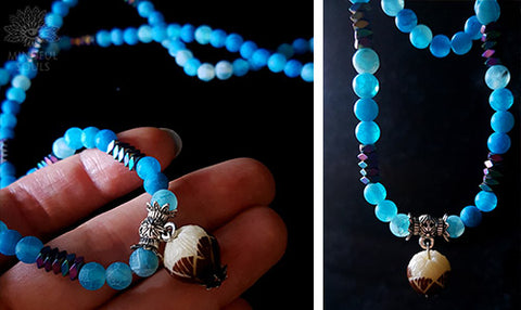 Relaxing Blue Onyx Stone Mala