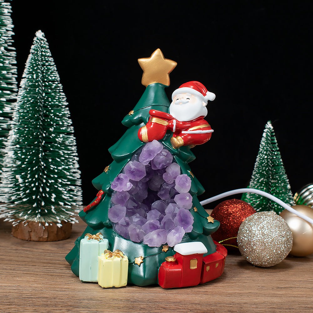 Amethyst Christmas Tree Night Light