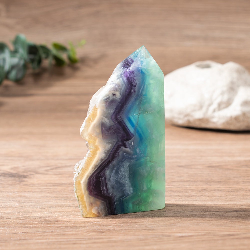 Rainbow Fluorite Crystal