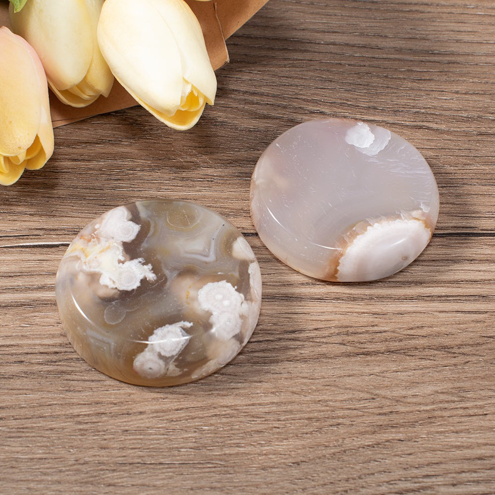 Sakura Flower Agate Crystal Bowl