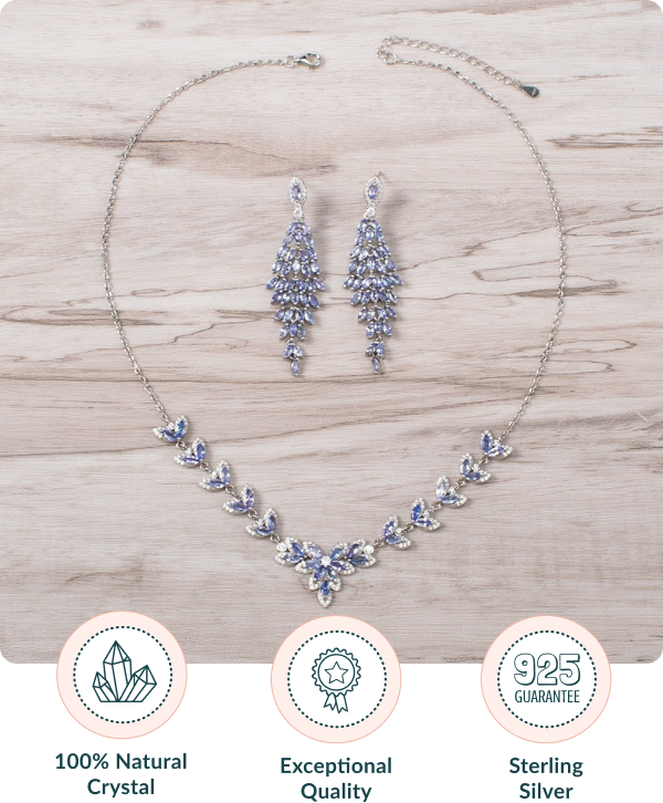 Tanzanite Stone Jewelry Set