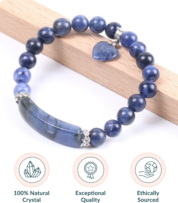 Blue Sodalite Crystal Bracelet