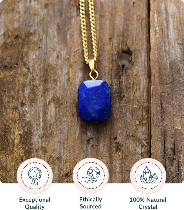 Elegant Lapis Lazuli Crystal Necklace