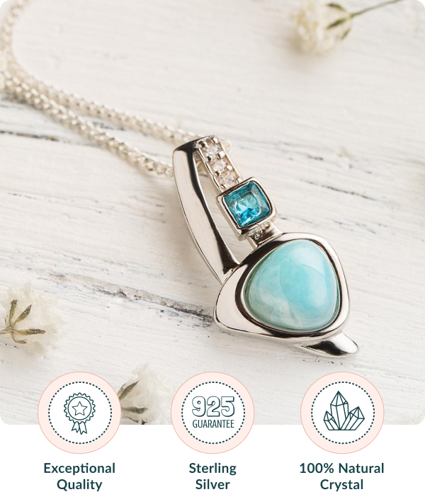 Larimar Trinity Necklace