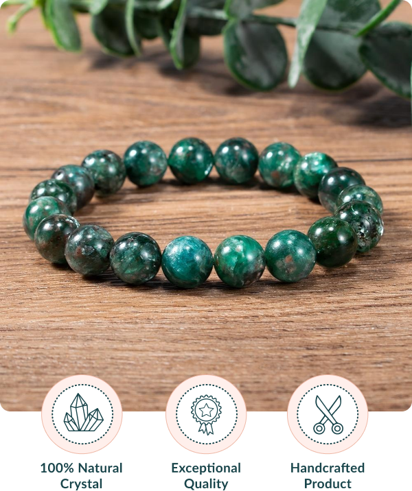 Green Emerald Bead Bracelet