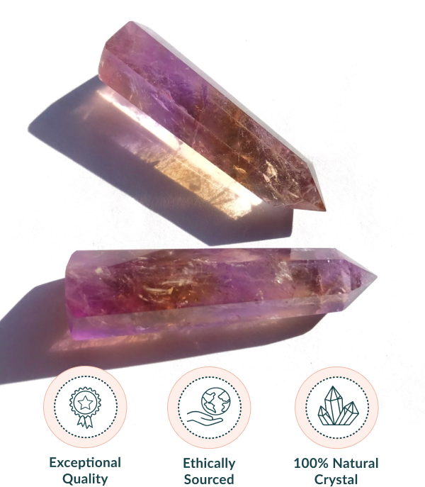 Ametrine Crystal Point