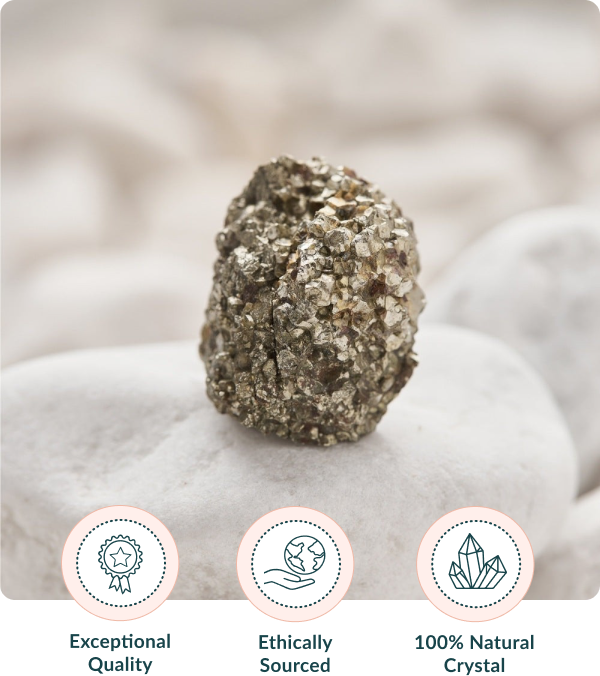 Strength Enhancing Pyrite Crystal