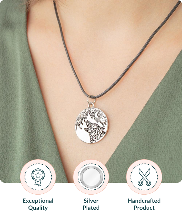 wolf necklace pendant
