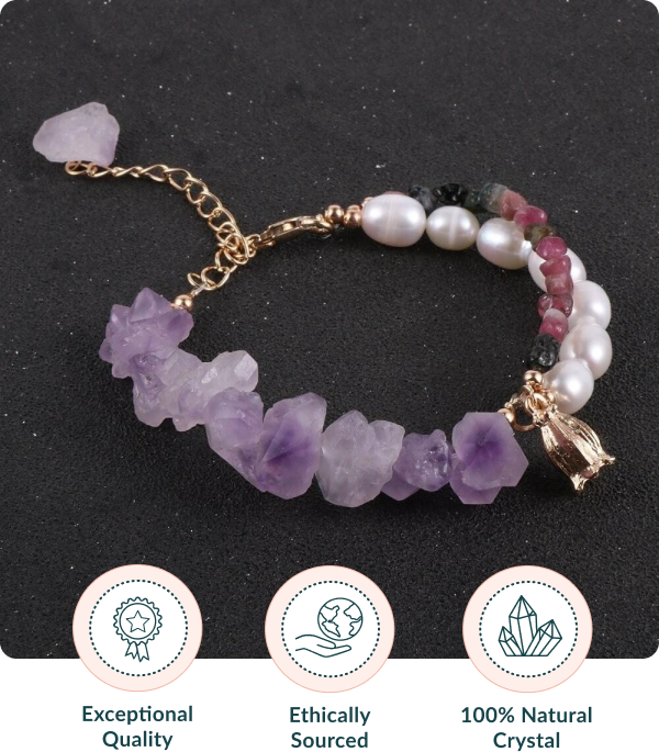 Amethyst Crystal Bracelet Fusion