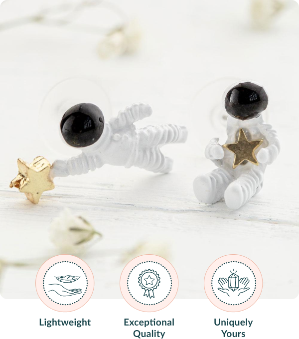 Space Astronaut Earrings