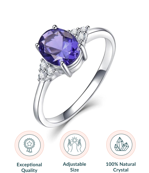 Elegant Tanzanite December Birthstone Ring