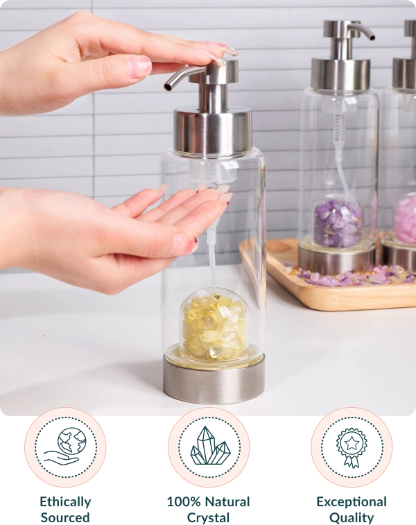 Shampoo and Soap Crystal Bottle Dispenser