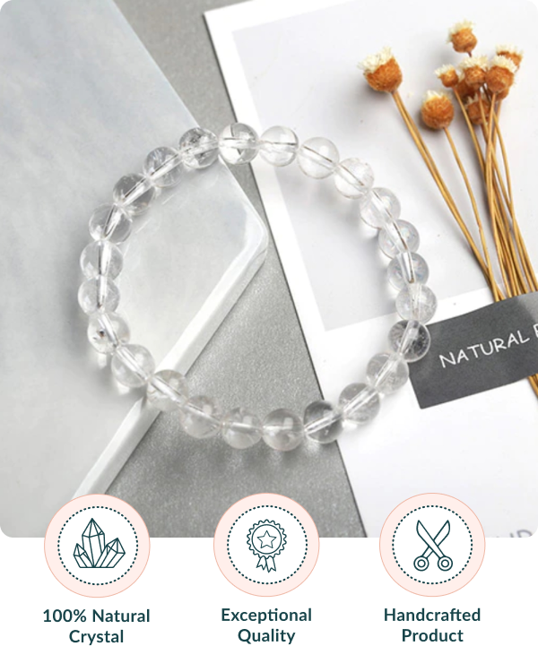 Clear Quartz Bead Bracelet