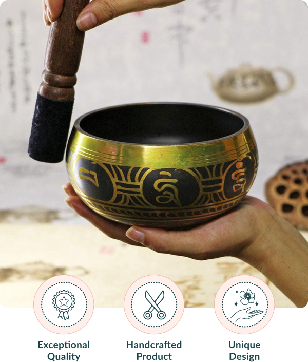 Sanskrit Buddha Singing Bowl