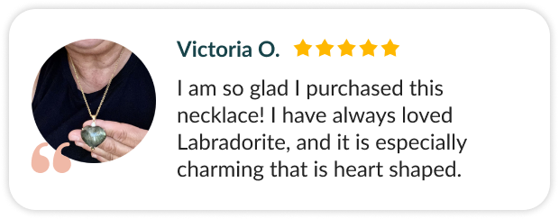 Labradorite Crystal Heart Pendant Necklace REVIEW