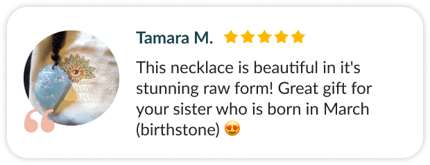 aquamarine necklace review