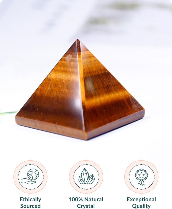 Tiger's Eye Bravery Pyramid