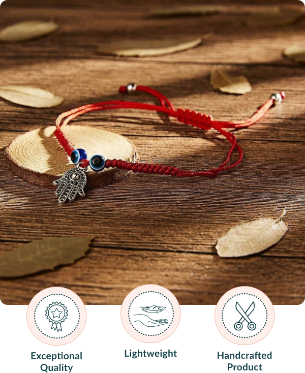 Hamsa Hand Red Thread Bracelet - Spiritual Twist