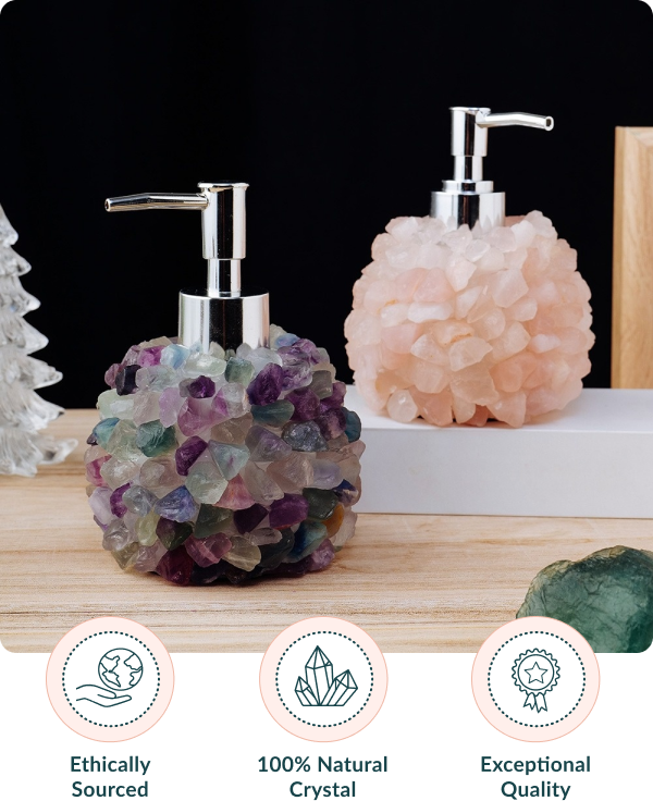 Natural Crystal Soap Dispensers