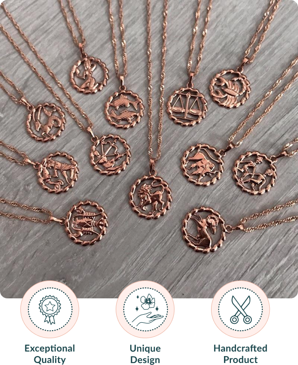 Bohemian Zodiac Sign Necklace