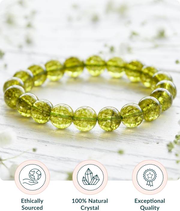 Peridot Bracelet with Gold Filled Lobster Clasp – Beads of Paradise