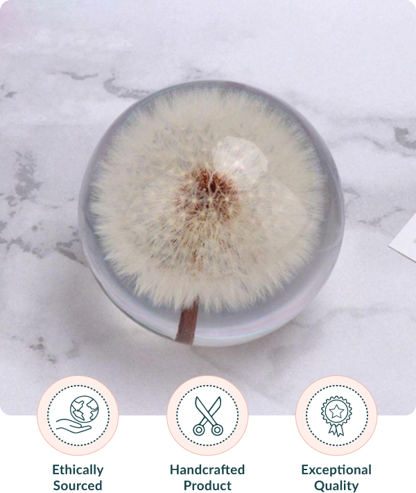 Dandelion Crystal Glass Ball