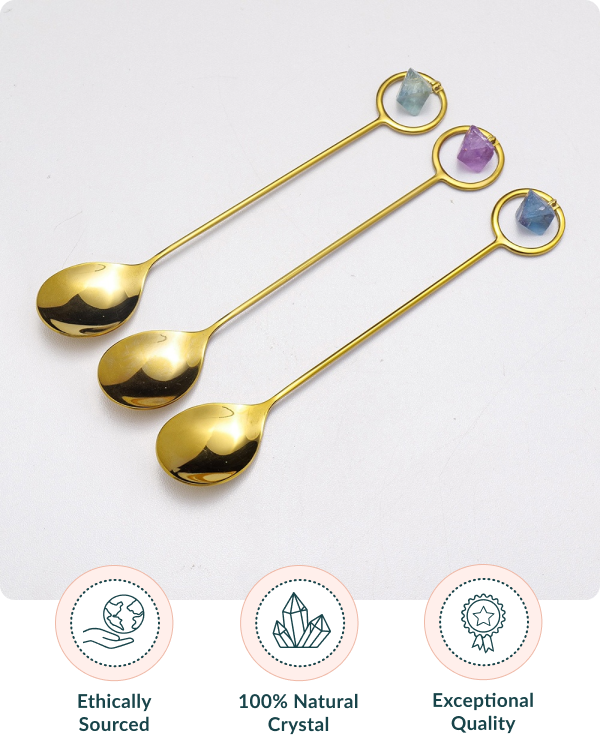 Small Natural Crystal Spoon