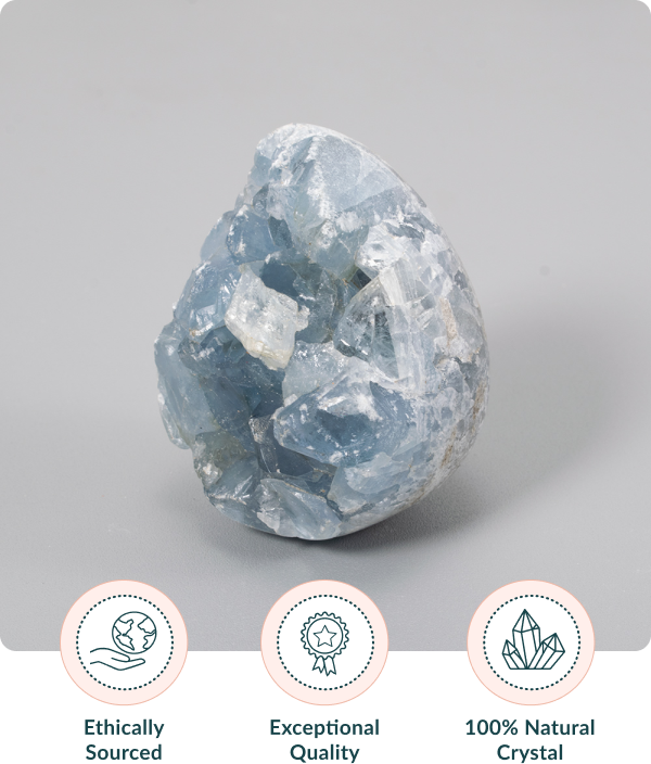 Sky Blue Madagascar Celestite Crystal