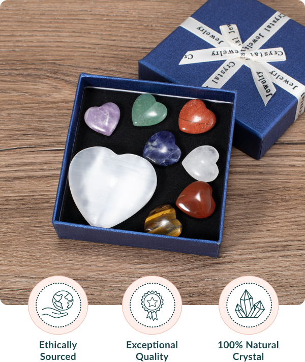 Heart-Shaped Crystal Box Set