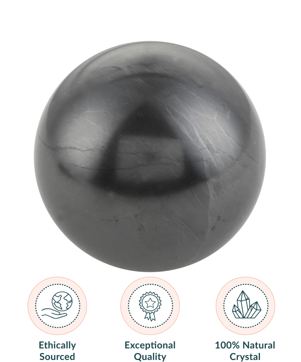 Natural Shungite Stone Sphere