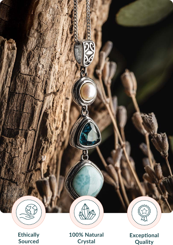 Silver Larimar Necklace