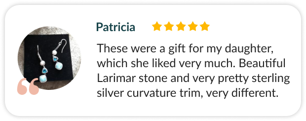 Silver Larimar Earrings review