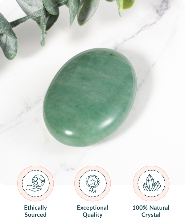 Green Aventurine Palm Stone