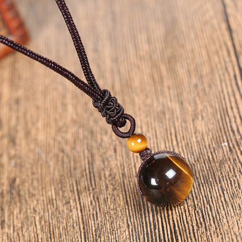 Natural Tigers Eye Bead Necklace – MindfulSouls