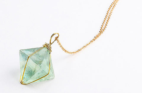 Green Fluorite Necklace – MindfulSouls