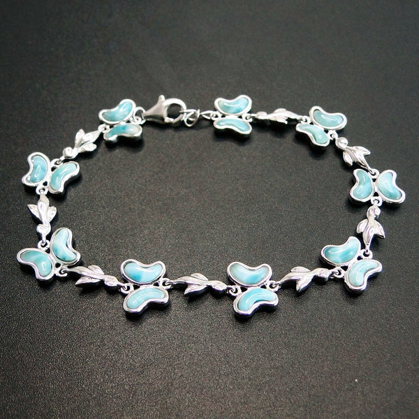 Larimar Butterfly Bracelet