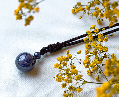 Blue Sandstone Necklace