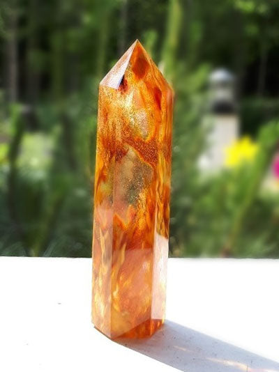 Mars Quartz Crystal Wand