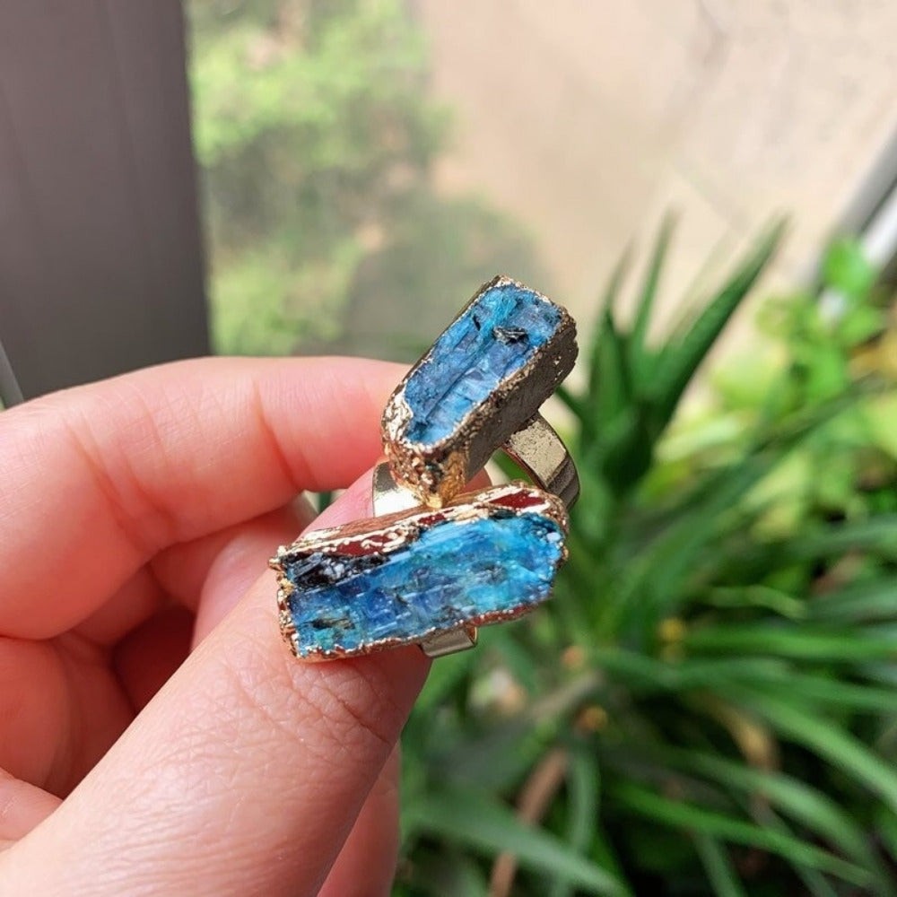 Natural Blue Kyanite Ring