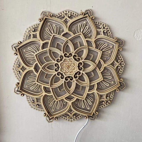 Lotus Flower Mandala Light Lamp