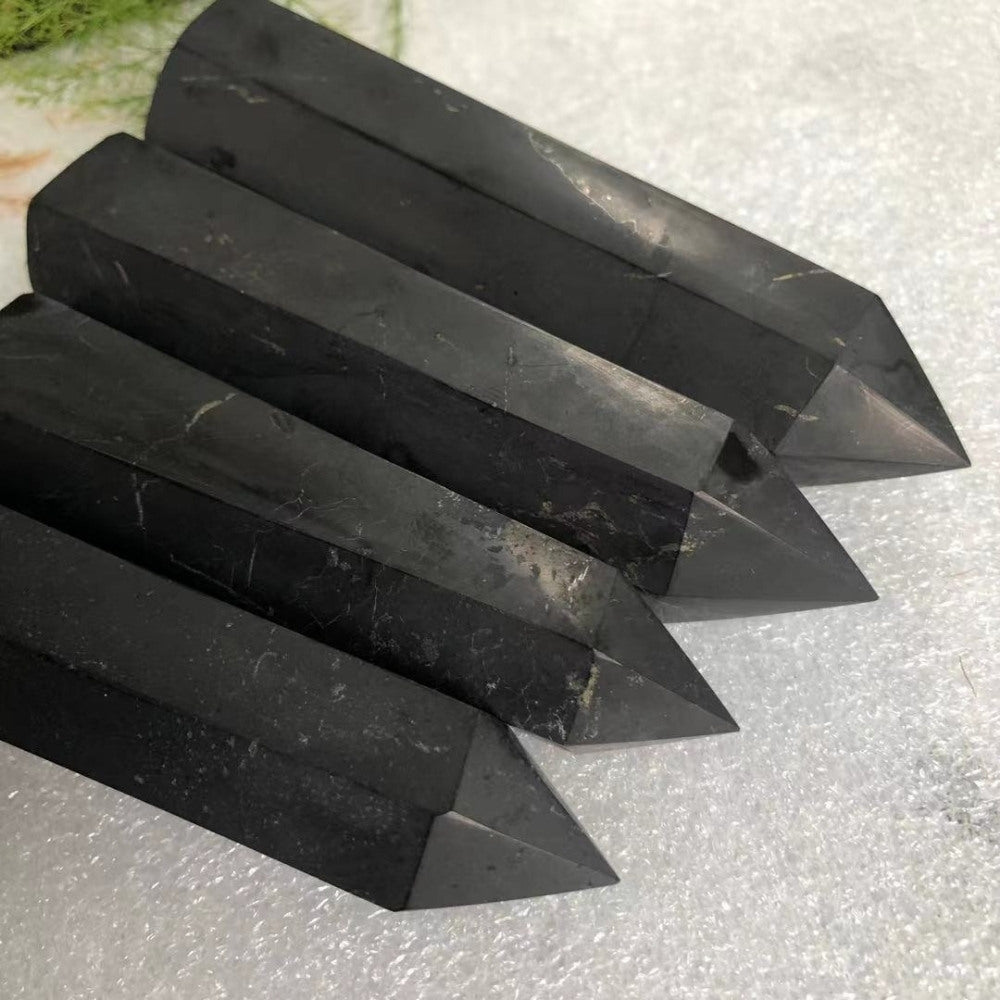 Shungite Stone Crystal Point