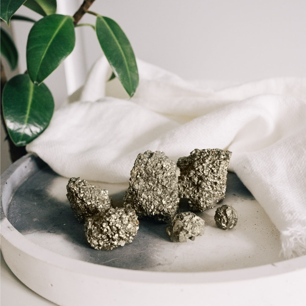 Strength Enhancing Pyrite Crystal